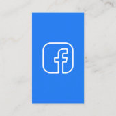 Pet Social Media Facebook Hond Foto QR Code Visitekaartje (Achterkant)