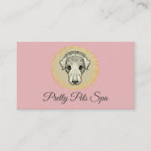 Pet Spa Roze Grooming Visitekaartje (Voorkant)