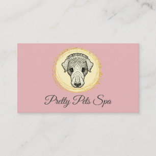 Pet Spa Roze Grooming Visitekaartje