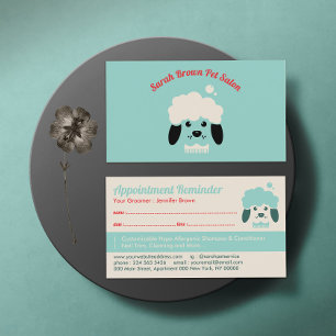 Pet Spa Salon Benoeming Remind Dog Groomer Visitekaartje