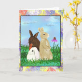 Pet Star Bonny Bunnies Birthday Kaart (Gele Bloem)