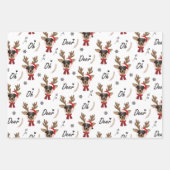 Pet Star | Eigen foto met rendierKerstmis Inpakpapier Vel (Voorkant)