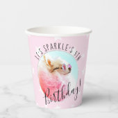 Pet Star | Foto van Pet Birthday Party Pink Papieren Bekers (Voorkant)