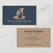 Pet Store Boutique-kattehond-konijnenvis Visitekaartje (Voorkant / Achterkant)