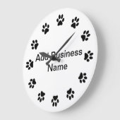 Pet Store Dog PAWS WALL CLOCK Grote Klok (Hoek)