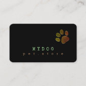 Pet Store Hond Paw Professional Visitekaartje (Voorkant)