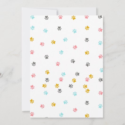 Pet store verjaardagsfeestje uitnodiging (Achterkant)