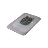 Pet Sulcata in roze buisje met belletje Badmat (Gekanteld)