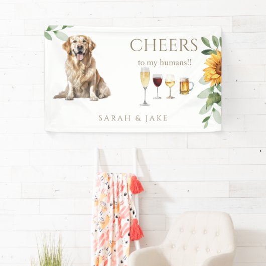 Pet Sunflower Cheers Cocktails Bar Banner (Insitu)