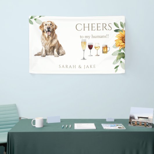 Pet Sunflower Cheers Cocktails Bar Banner (Beurs)