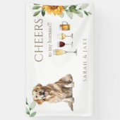 Pet Sunflower Cheers Cocktails Bar Banner (Verticaal)