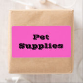 Pet Supplies in roze bewegende etiketten (Insitu)