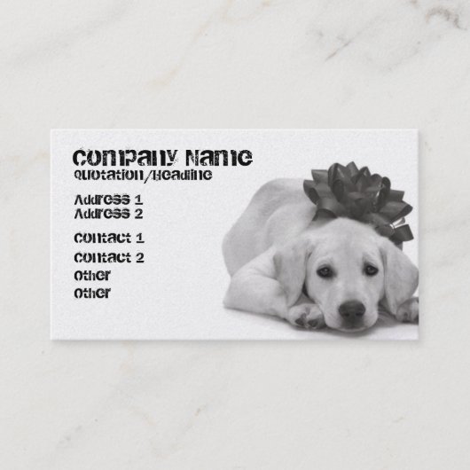Pet Supply/Groomer/enz. Visitekaartje (Voorkant)