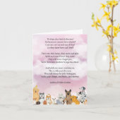 Pet Sympathia Poetry Card Kaart (Gele Bloem)