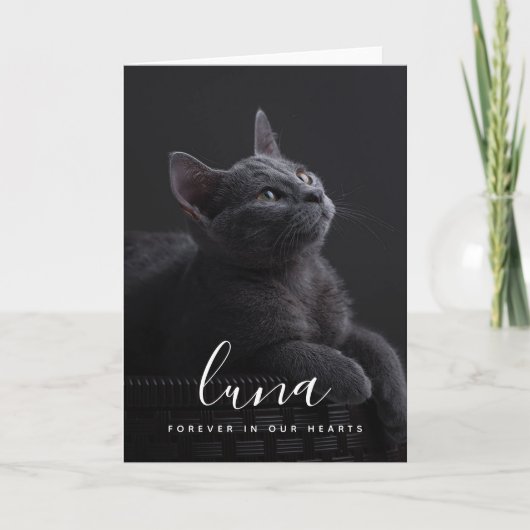 Pet Sympathiakaart Memorial Bedankkaart (Voorkant)