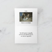 Pet Sympathie Bedankt Foto Wenskaart (Binnen)