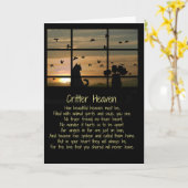 Pet Sympathie, Cat Sympathie Spiritueel gedicht di Kaart (Gele Bloem)