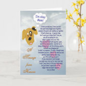 Pet Sympathie/Dog~vrouw eigenaar Kaart (Gele Bloem)