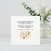 Pet Sympathie Kaart (Staand voorkant)