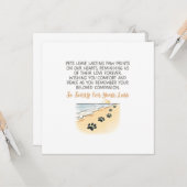 Pet Sympathie Kaart (Voorkant / Achterkant in situ)