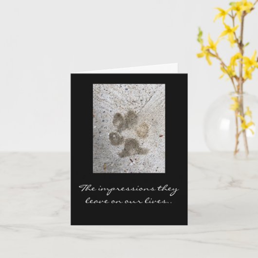 Pet Sympathie Kaart (Gele Bloem)