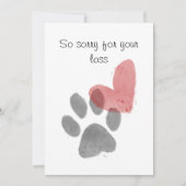 Pet sympathie kaart (Voorkant)