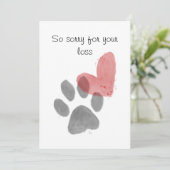 Pet sympathie kaart (Staand voorkant)