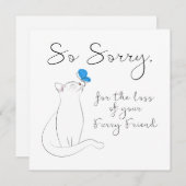 Pet Sympathie Notitiekaartje (Voorkant / Achterkant)