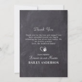 Pet Sympathie Persoonlijk 3 Foto Dog Memorial Bedankkaart (Achterkant)