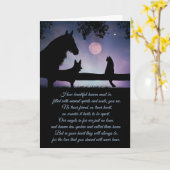 Pet Sympathiekaart, hond, kat en paard Kaart (Gele Bloem)