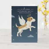 Pet Sympathy Card Angel Dog Serie Kaart (Gele Bloem)