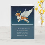 Pet Sympathy Card Angel Dog Serie Kaart (Gele Bloem)