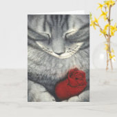 Pet Sympathy Card (CAT) Kaart (Gele Bloem)