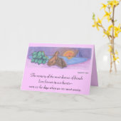 Pet Sympathy Card / Condoleance Kaart / Memorial C (Gele Bloem)