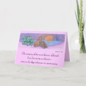 Pet Sympathy Card / Condoleance Kaart / Memorial C (Voorkant)