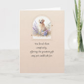 Pet Sympathy Card Hondenbloem Lijst Serie Kaart (Voorkant)