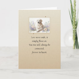 Pet Sympathy Card Hondenbloem Lijst Serie Kaart