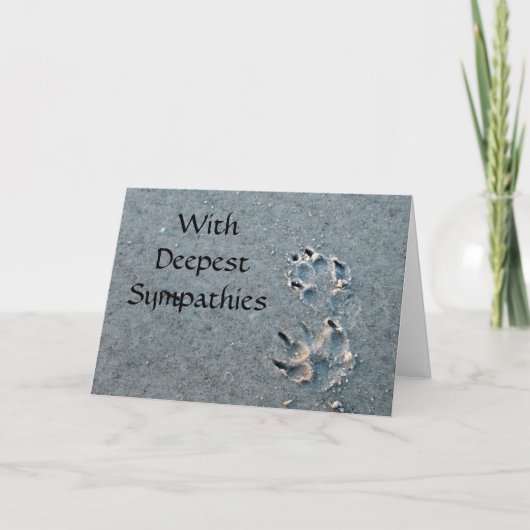 Pet Sympathy Card Kaart (Voorkant)
