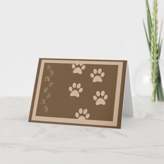 Pet Sympathy Card Kaart (Voorkant)