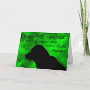 Pet Sympathy Card Kaart