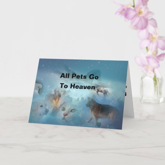 Pet Sympathy Card Kaart (Orchidee)