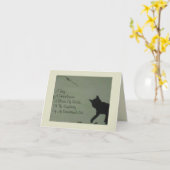 Pet Sympathy Card - Kat Kaart (Gele Bloem)