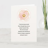 Pet Sympathy Card Love Paw-serie Kaart (Voorkant)