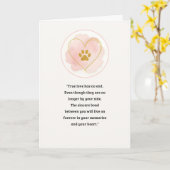 Pet Sympathy Card Love Paw-serie Kaart (Gele Bloem)