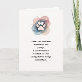 Pet Sympathy Card Love Paw-serie Kaart
