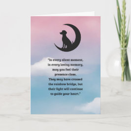 Pet Sympathy Card Moon Dog Series Kaart