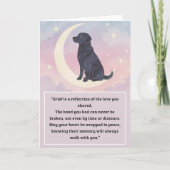 Pet Sympathy Card Moon Dog Series Kaart (Voorkant)