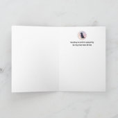 Pet Sympathy Card Moon Dog Series Kaart (Binnen)