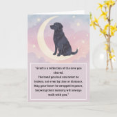Pet Sympathy Card Moon Dog Series Kaart (Gele Bloem)