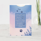 Pet Sympathy Card Moon Flower Series Kaart (Voorkant)